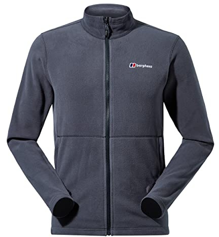 Berghaus Men's Prism Micro Polartec Fleece Full Zip Jacket Fleece Full Zip, Carbon, XL