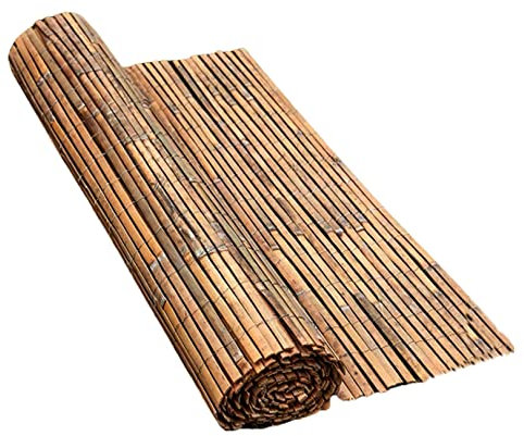 SASONS® Quality Bamboo Fencing Screen Roll Panel Natural Slated Fence Screening Best For Outdoor Garden Privacy Wooden Fence Walls Sun Wind Shield Protection [ 1.2 x 4 meter ]