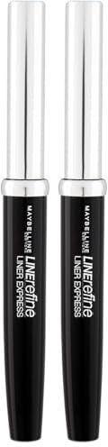 Maybelline New York - Liner Liquide Pointe Fine - Liner Express - Noir intense (Lot de 2)