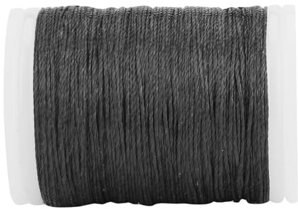 Jiawu Bow String Serving Thread, Portable Serving Thread String Serving, 120m Durable Recurve Bow Outdoor for Archery Supplies Bowstring (Black)
