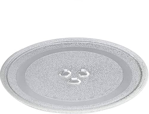 CABLEPELADO Plato Microondas Universal, Plato Giratorio Microondas, Plato de Vidrio Microondas, 3 Fijadores centrales, Diámetro 270 mm