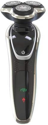Evapure Electric Rotary Shaver, USB Rechargeable Battery, Wet and Dry Dual-Use Design, Ergonomic Grip, Built-in Trimmer, Ultra-Smooth, Skin-Friendly Shaving, LED Display