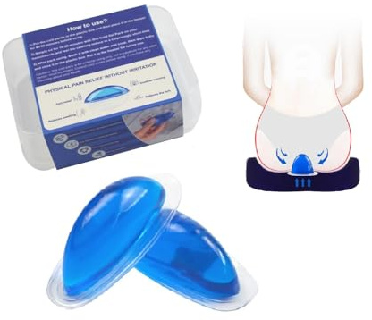 CoolBloom Hemorrhoid Ice Pack (2 Packs) - TPU Ultra-Soft Reusable Gel Pad | Fast Pain & Swelling Relief | Perineal Cold Therapy for Postpartum/Surgery (Women & Men)