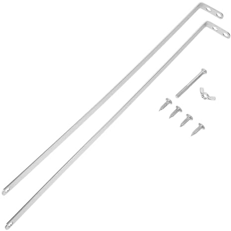 DECORNIJIA Set 2 Pezzi Asta di Trazione Piatta 32Cm per Scopa a Rullo Manico di Ricambio Resistente per Accessori di Riparazione Scopa Compatibile Diversi Modelli per Uso Domestico