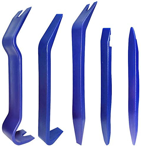 Manelord Auto zierleistenkeile set, demontage werkzeug innenraum verkleidung, türverkleidung werkzeug für Fahrzeug Innen Verkleidung Reparatur Zierleisten Keil Clip Löser, 5 teilig