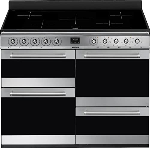 Smeg SYD4110I Symphony 5 Zone Induction Range Cooker - Stainless Steel