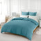 REDKEY Bettwäsche 135x200 2-teilig Aqua blau - Mikrofaser Bettwäsche-Set mit Reißverschluss, 135 x 200 cm Bettbezug und 1 x 80 x 80 cm Kissenbezug