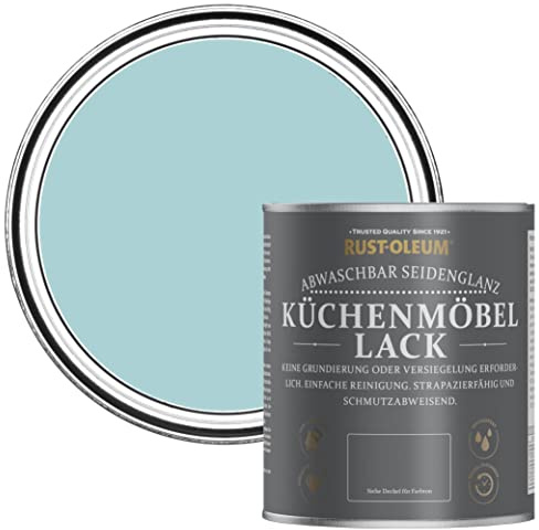 Rust-Oleum Blue Scrubbable Kitchen Cupboard Paint in Satin Finish - Little Cyclades 750ml
