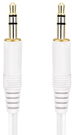 conecto Audio Kabel, 3,5mm Klinke auf 3,5mm Klinke, weiß, 1m