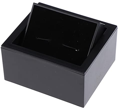 EHJRE Caja de Eslabones Giratorios de Plástico Negro, Soporte para Gemelos, Caja de Almacenamiento, Estuche