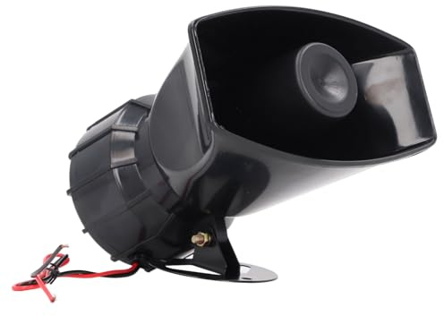 Haut-Parleur Sirène 130db, Klaxon D'alarme Haute Puissance 60W, Dispositif D'avertissement Intérieur et Extérieur pour Système de sécurité (AC220V)