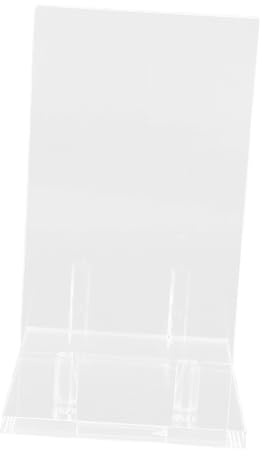 Cabilock Acrylic Tablet Stand Photo Frame Plate Display Book Holder Sleek Sturdy Portable Menu Holder