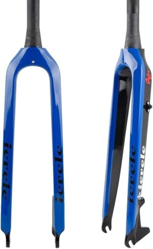 Caimcie Forcella Rigida MTB in Fibra di Carbonio 26/27,5/29 Forcella per Mountain Bike con Freno a Disco Forcella Anteriore per Bicicletta conica da 1-1/2 QR 9 mm C,29