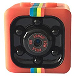 Sportkamera, SQ11 Minikamera 1080P HD Bärbar DV Infraröd Nattseende Utomhus Sportvideokamera for Hem- och Resinspelning för cykling/husdjursvloggning(Red)