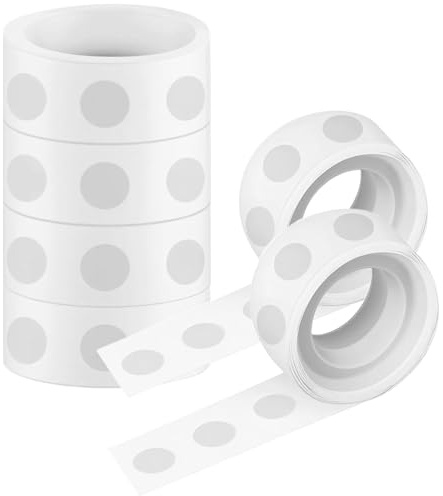 PETERMALLON Lot de 600 points collants à double face, 10 mm transparent adhésif à points amovibles ballon colle point points adhésifs rond sans traces pour photos ballons guirlandes artisanales