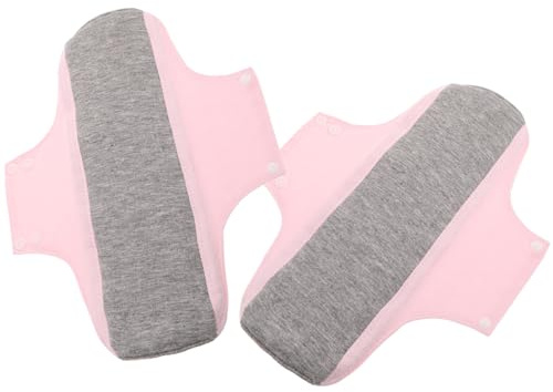 VERDANVERSE Compresas de Tela Reutilizables para Posparto, 2 Piezas, de Algodón, Ultrafinas Protección contra Fugas, Uso