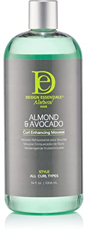 Design Essentials Almond and Avocado Curl Enhancing Hair Mousse for Curly Hair 34 Oz Refill (Pack of 1)