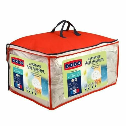Dodo Couette 4 Saisons Anti-acariens 240x260 cm Blanc