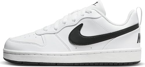 Nike Unisex Kinder Court Borough Low Recraft (Gs) Sneaker, White Black, 40 EU