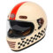 Retro Motorrad Motocrosshelme, Vintage Motorrad Integralhelme Mit Visier, Herren Damen Motorradhelm DOT/ECE-Zulassung, Lokomotive Offener Helme, ATV UTV Helme ( Color : C , Size : M=(57-58cm) )