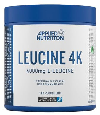 Applied Nutrition – L-Leucine 4000mg – Leucine 4K Capsules – Best Essential Amino Acid – Best BCAA for Muscle Growth – Fast Muscle Recovery – (180 Caps – 30 Servings) (Unflavoured)