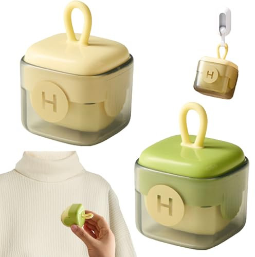 Mini Portable Home Travel Lint Roller, 2pcs Lavabile Rullo Portatile, Mini Rullo per Pelucchi Riutilizzabile, Rullo per Pelucchi Portatile, Washable Sticky Roller, Rotolo di Pelucchi in Gel Lavabile