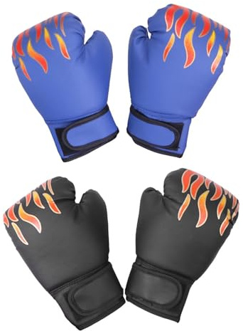 ICDKOYK Guantes de Boxeo Premium para niños, niñas, niños y Adolescentes, cómodos y Transpirables, para Entrenamiento de Boxeo, Sparring, Karate, Muay Thai, Amoratado, 15x23cm