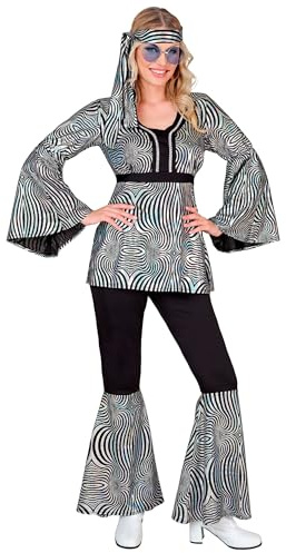 W WIDMANN MILANO Party Fashion - Kostüm 70er Jahre Groovy Style, Disco Fever, Dancing Queen, Hippie, Schlagermove