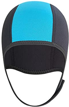 tuwiwol Neoprene 2.5mm Thicken Swim Thermal Hood Cap Waterproof Thicken Diving Hat Training Swimwear Man Women Canoeing