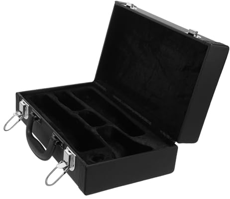 Toddmomy Custodia per Clarinetto Rigida in PU con Maniglia Ergonomica Bag Portatile Leggera con Serratura Scatto Borsa Protettiva Resistente per Strumento Fiato per Musicisti in Movimento