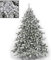 Albero di natale INNEVATO 150/180/210/230/270CM SUPERFOLTO REALISTICO (210)