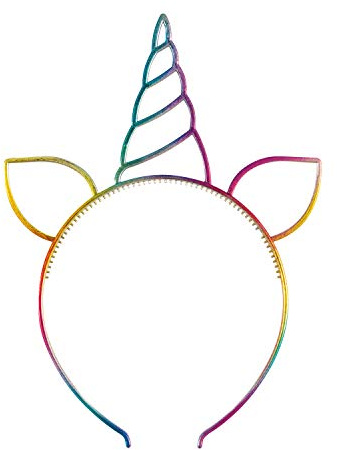 Rainbow Unicorn Party Headband (17cm x 24cm) - Vibrant, Multicolored, Magical Accessory - Perfect for Birthdays and Celebrations - 1 Pc
