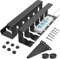 Kabelkanal Schreibtisch, Kabelhalter Kabelwanne Tisch 2er Set, Kabelmanagement Schreibtisch für Ordnung am Arbeitsplatz-Kabelkorb 40 x 10 x 10 cm (Schwarz)