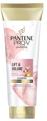 Pantene Pro-V Lift & Volume Haarverdickende Pflegespülung mit Biotin, Silikonfrei 160ml. Pro-V Miracles Pflegespülung, Angereichert mit Antioxidantien. Sichtbar Dickeres und Volleres Haar