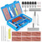 VMUTGA 58 Pezzi Kit Riparazione Pneumatici Auto, Strumenti di Riparazione di Pneumatici Kit Foratura Auto Portatile Kit Ripara Pneumatici Gomme Moto per Auto, Moto, Camion, ATV, Trattore, Camper