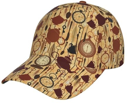 Regular Cap Diseño De Reloj Creativo Unisex Sun Cap Adjustable Baseball Hat para Outdoor Running Fishing