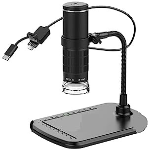 Digitalt Mikroskop 50X-1000X Förstoring Bärbara Handhållna USB-mikroskop Med Flexibla(3 in 1 Microscope)