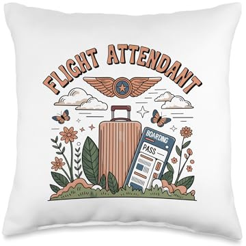 Flight Attendant Throw Pillow