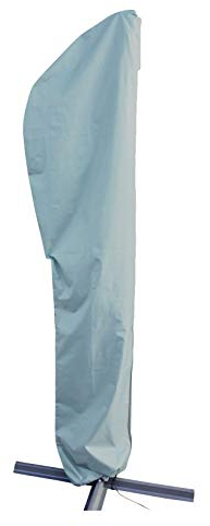 Kingsbridge Cantilever Parasol Cover, 600D Heavy Duty Fabric, Waterproof, Anti UV, fits up to 3M Parasols. Grey Outdoor Banana Overhanging Parasol Cover. Dimensions (Width x Height) 70cm x 260cm.