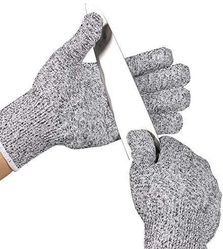 ThreeH Gants résistants aux coupures pour enfants, protection de niveau 5 pour la sculpture sur bois, le tamisage, le jardin et la cuisine GL02 XS