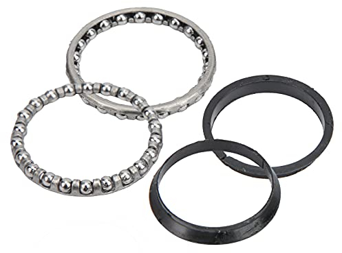 Dilwe Rodamiento de Bolas de dirección, Acero 37 mm / 1,5 Pulgadas Rodamiento de Bolas de dirección de Scooter eléctrico con Pieza de rodamiento de Horquilla de arandela