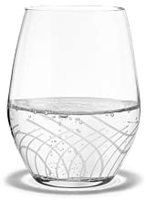 Holmegaard Wasserglas 25 cl 2 Stck. Cabernet Lines Gravierte Dekoration