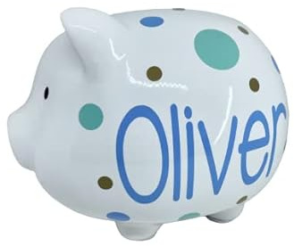 Personalized Piggy Bank - baby, children, nursery keepsake gift