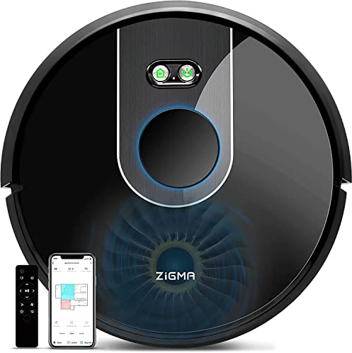 Zigma Spark 980 Robot Vacuum Cleaner and Mop, 4000Pa Lidar Navigation, WiFi Connected, Perfect for Pet Hair, Work with Alexa, Selective Room Cleaning