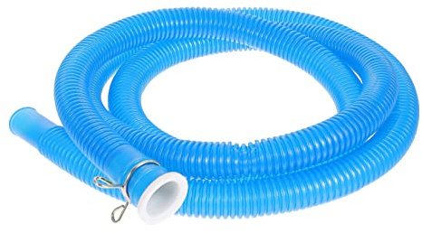 HAMPPLIES Manguera de Entrada para Lavadora Azul Flexible Tubo Plástico Resistente PE para Aire Acondicionado y Lavadoras con Adaptador de Antifrost Ligera y Duradera para Cocina Baño