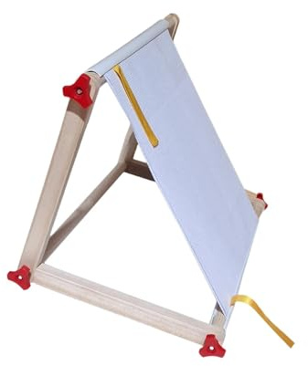Qianly Support de Broderie Cadre de Tapisserie Outil pour Travaux D'Aiguille Métier à Broder avec Structure en Bois Stable Convient pour La Maison Le Salon, Écrous PP