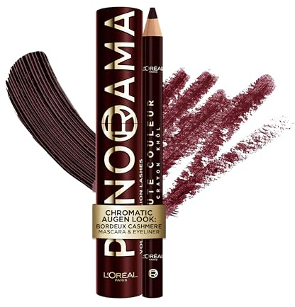 CHROMATIC AUGEN LOOK: BORDEUX CASHMERE MASCARA & EYELINER