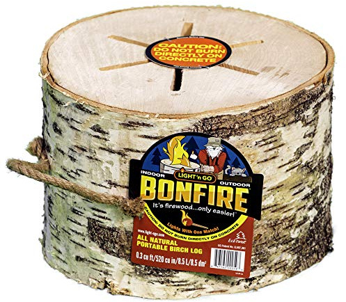 Light 'n Go All Natural Portable Birch Bonfire Log