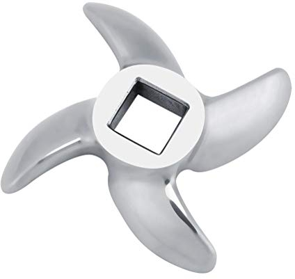 Cuchilla Picadora de Carne Inoxidable, Repuesto de Acero Inoxidable para Picadoras de Carne Compatible con Múltiples Marcas Fácil Instalación
