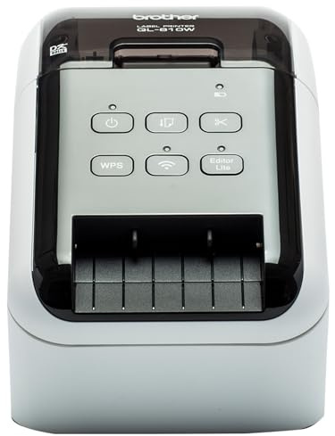 Brother QL810Wc High Speed Desktop Label Printer | | USB 2.0| Address Labelling | Wide Format 4 Inch Labels | UK Plug
